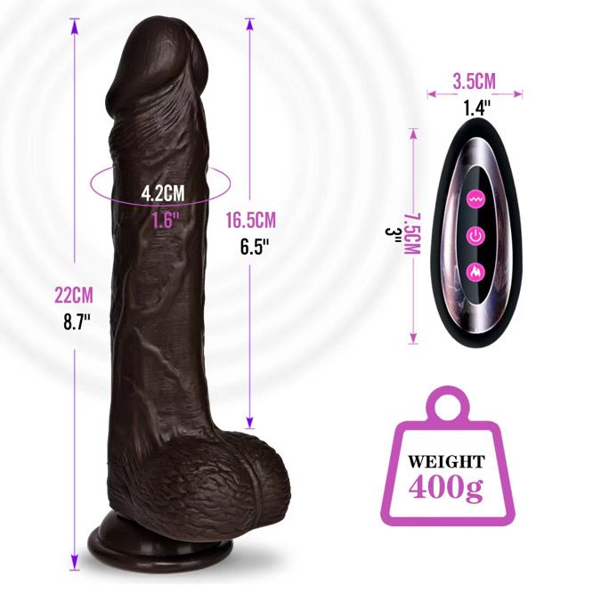 Dildo en silicone réaliste avec ventouse